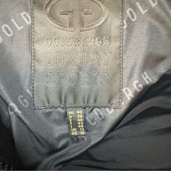 Goldbergh Galaxy Track Team Ski Jacket Starski Black White NWT US 10 Waterproof - Picture 6 of 11